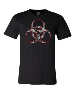 Grey Camo Biohazard T-Shirt (Men's/Unisex)