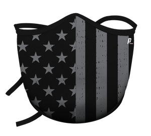 Gray USA Flag w/Ties